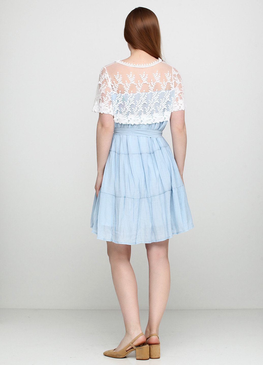 Блакитна кежуал сукня New Collection меланжева