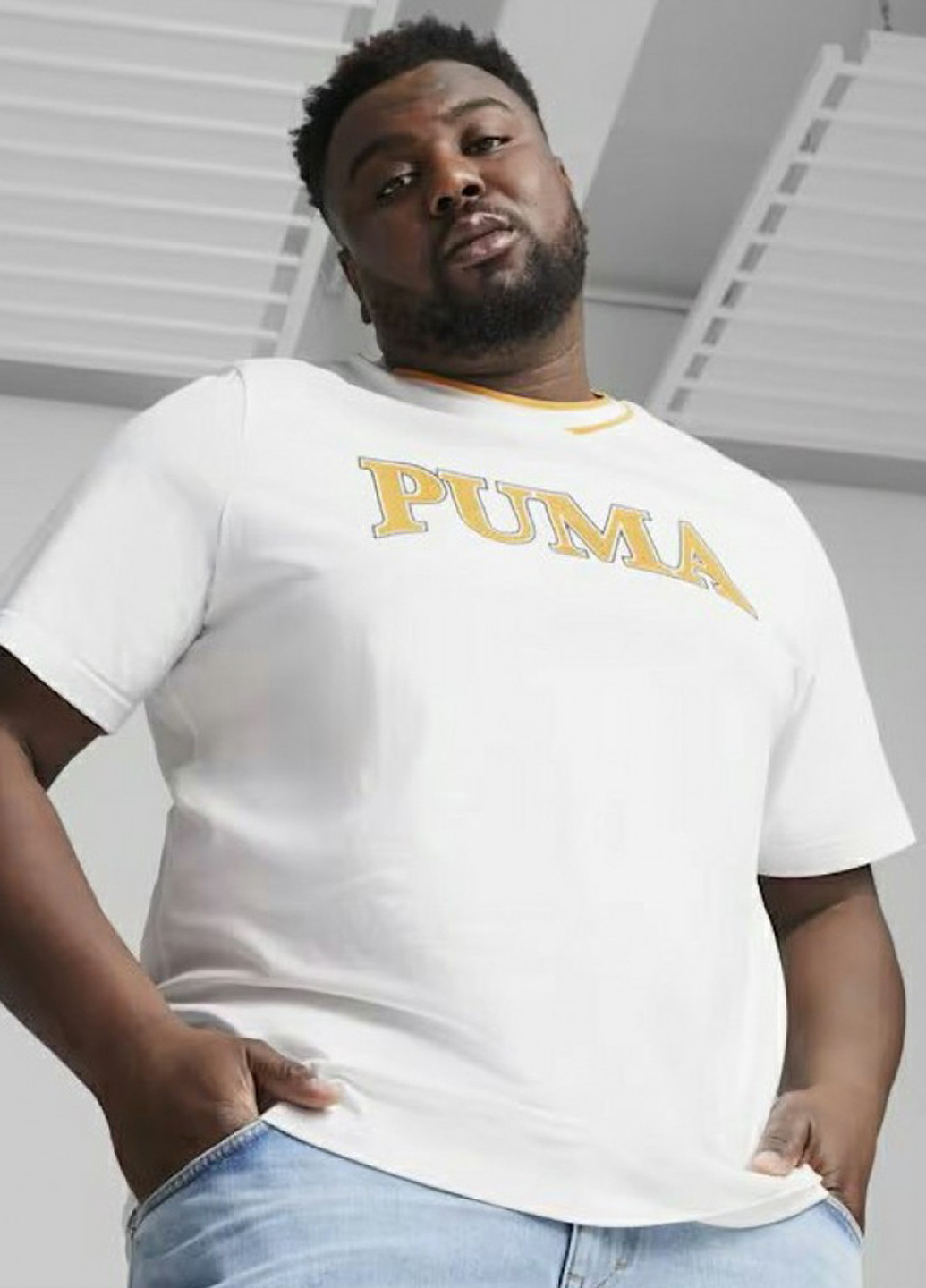 Біла футболка Puma SQUAD Big Graphic Tee
