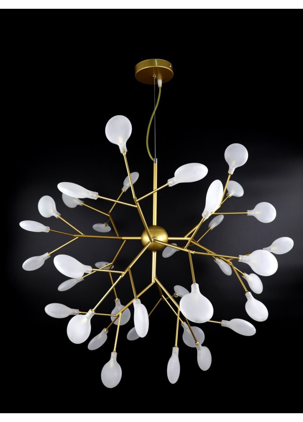 Люстра стельова на 36 лампочок H686/36-gd-k Золото 75х80х80 см. Sunnysky (253628986)