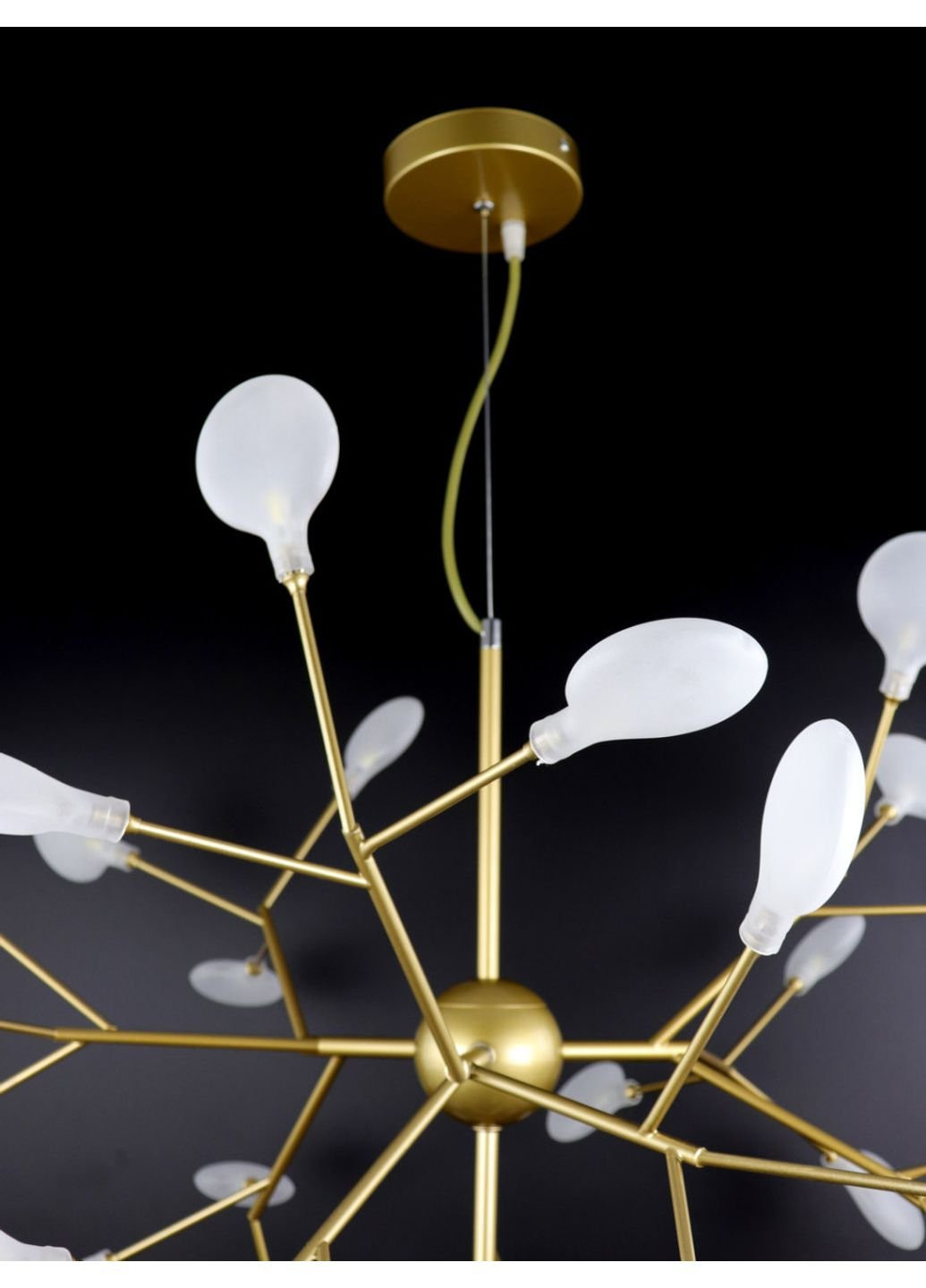 Люстра стельова на 36 лампочок H686/36-gd-k Золото 75х80х80 см. Sunnysky (253628986)