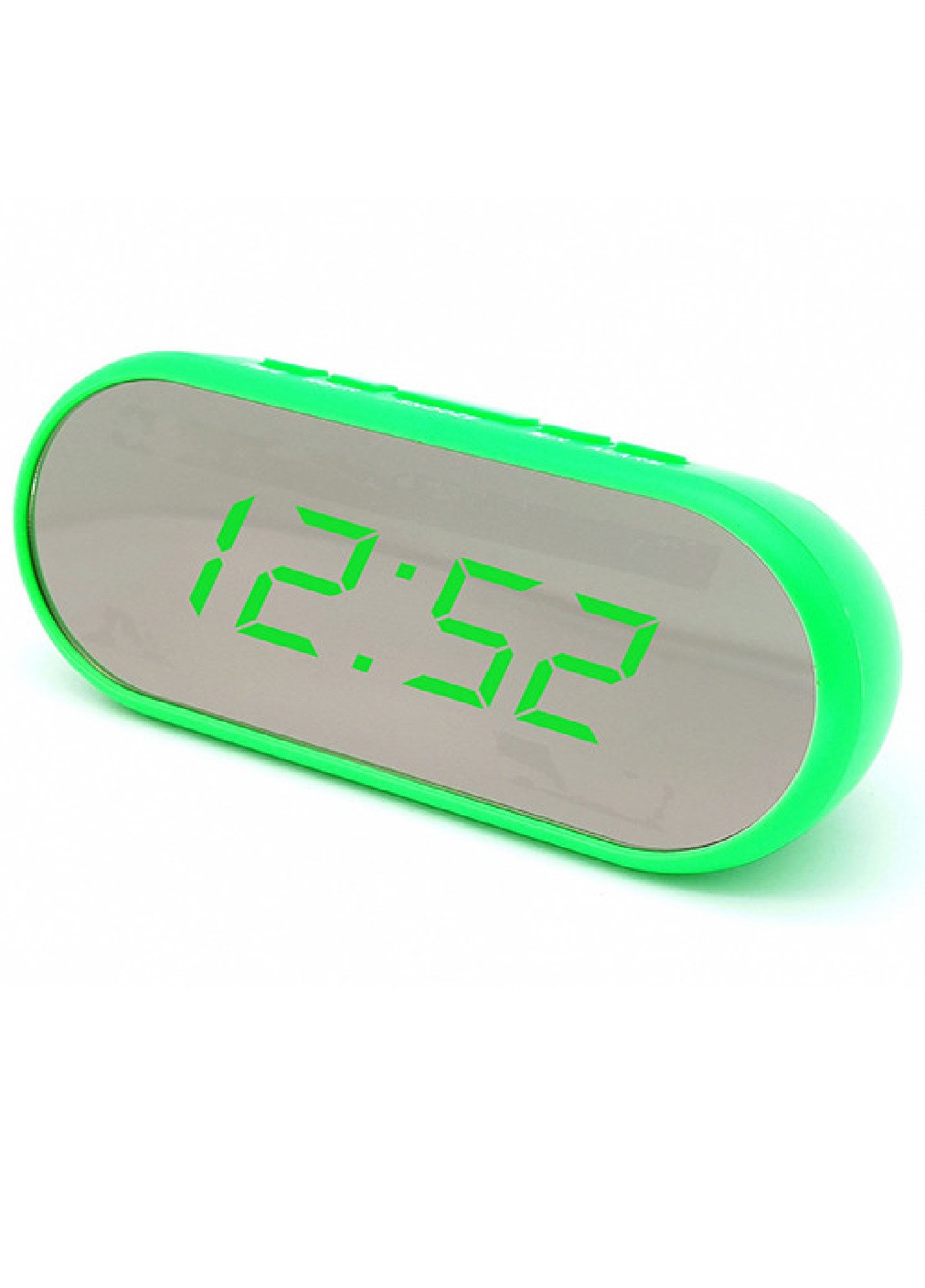 Электронные цифровые зеркальные настольные часы с зелёной LED подсветкой будильник температура дата (472953-Prob) Francesco Marconi (252567856)