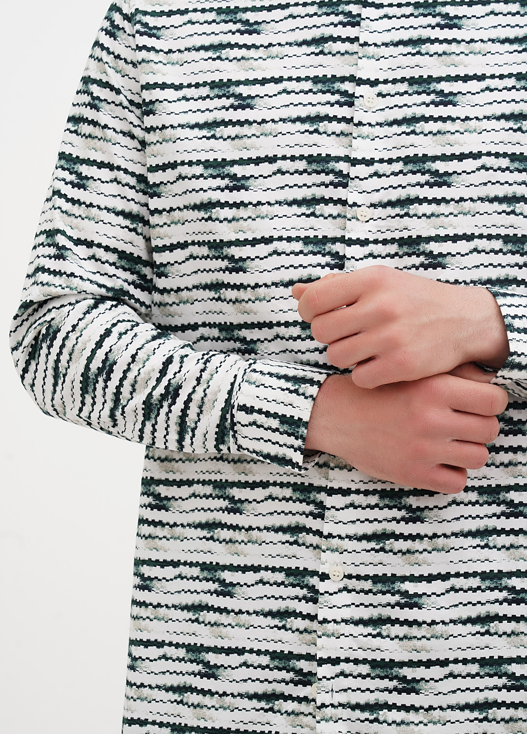 Цветная кэжуал рубашка с абстрактным узором Murano