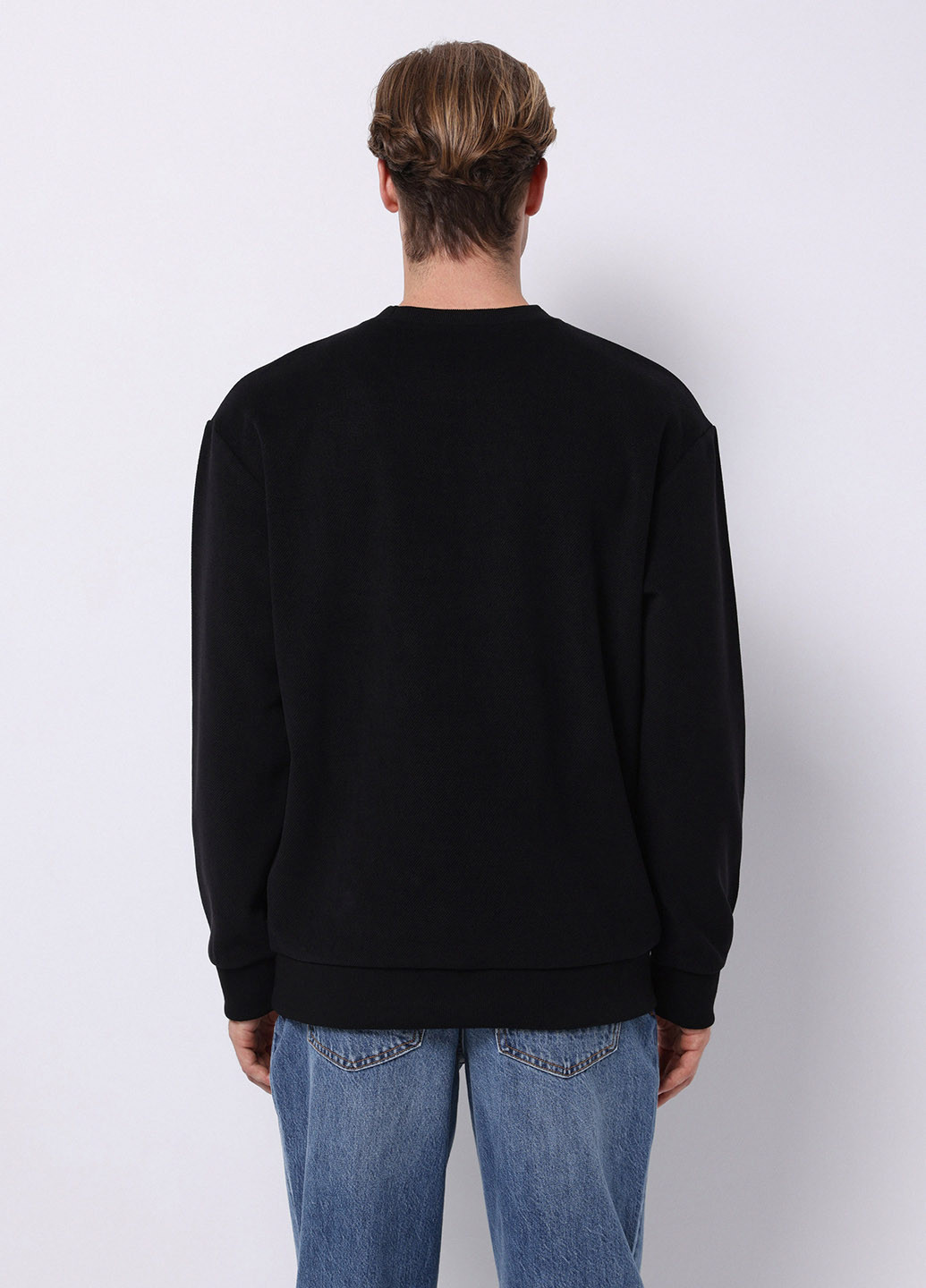 Чорний світшот Colin's однотонний без декору (360797553)