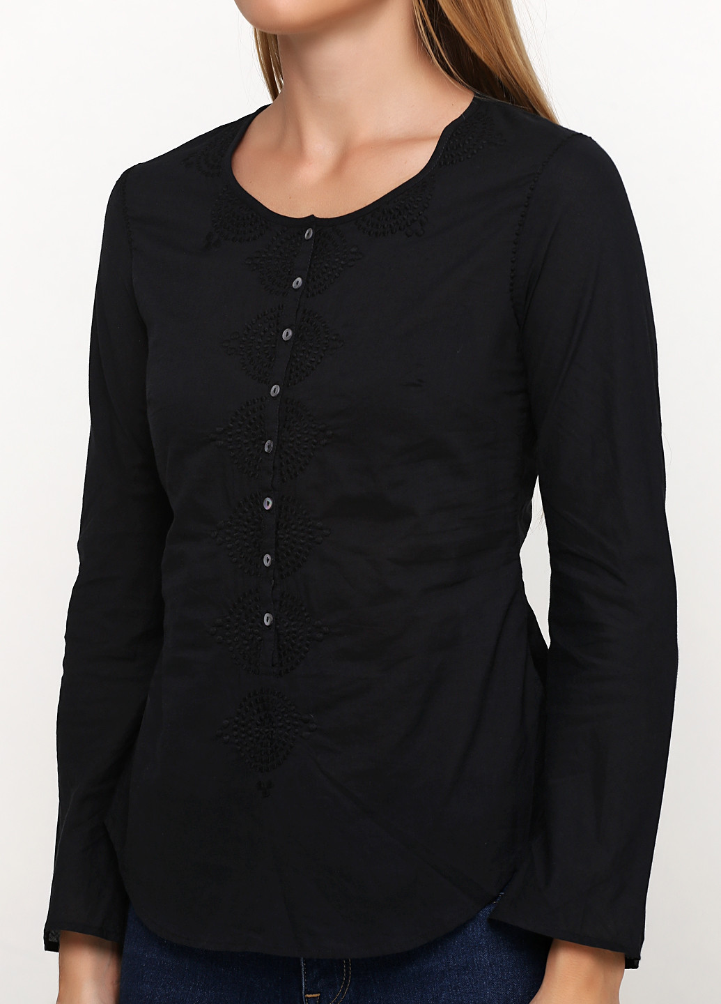 Черная демисезонная блуза By Malene Birger