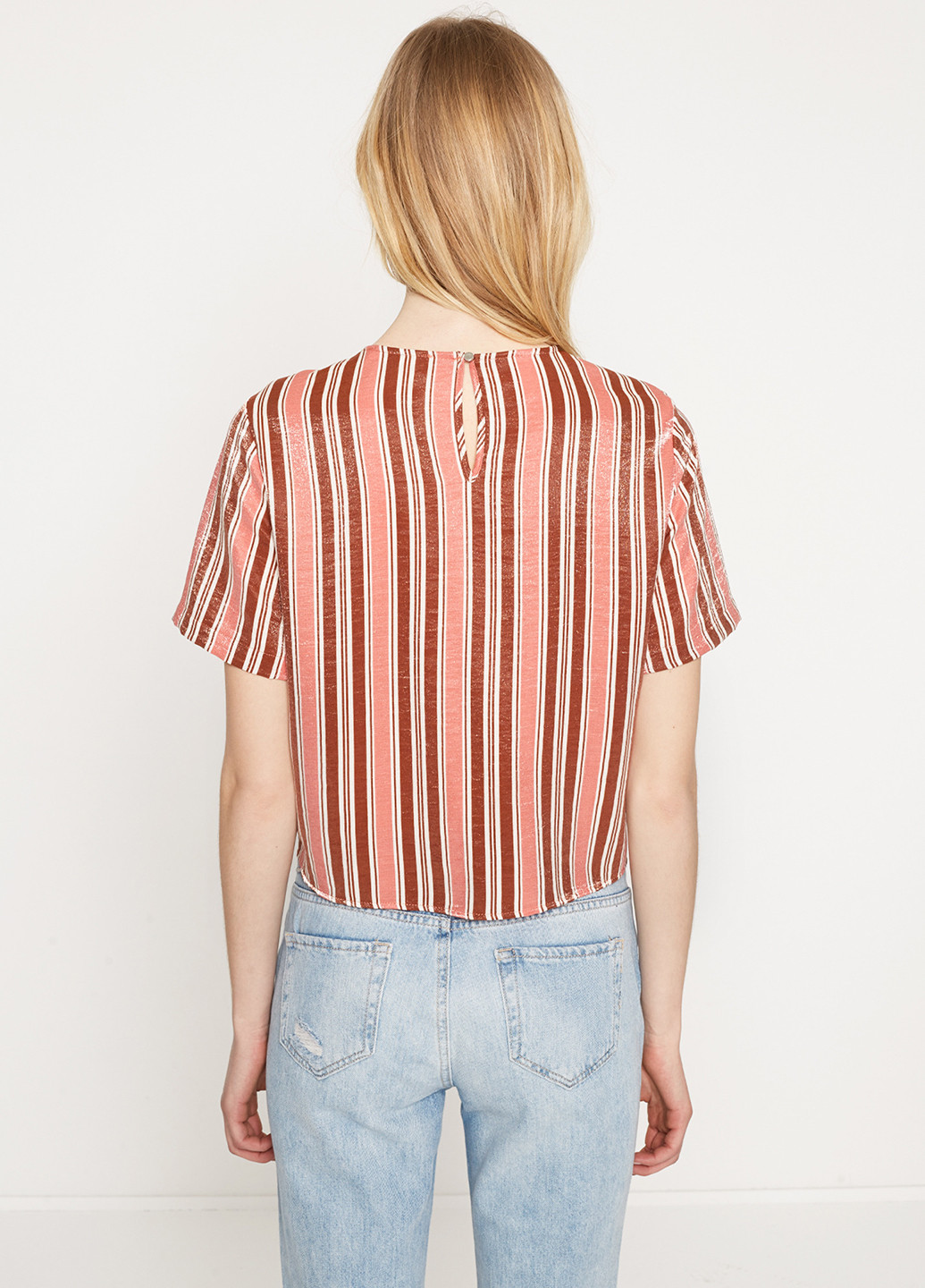 Рожево-коричнева блуза KOTON