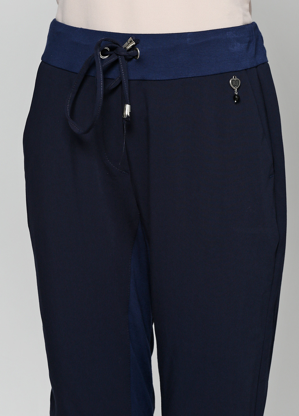 Синие кэжуал демисезонные зауженные брюки Rinascimento