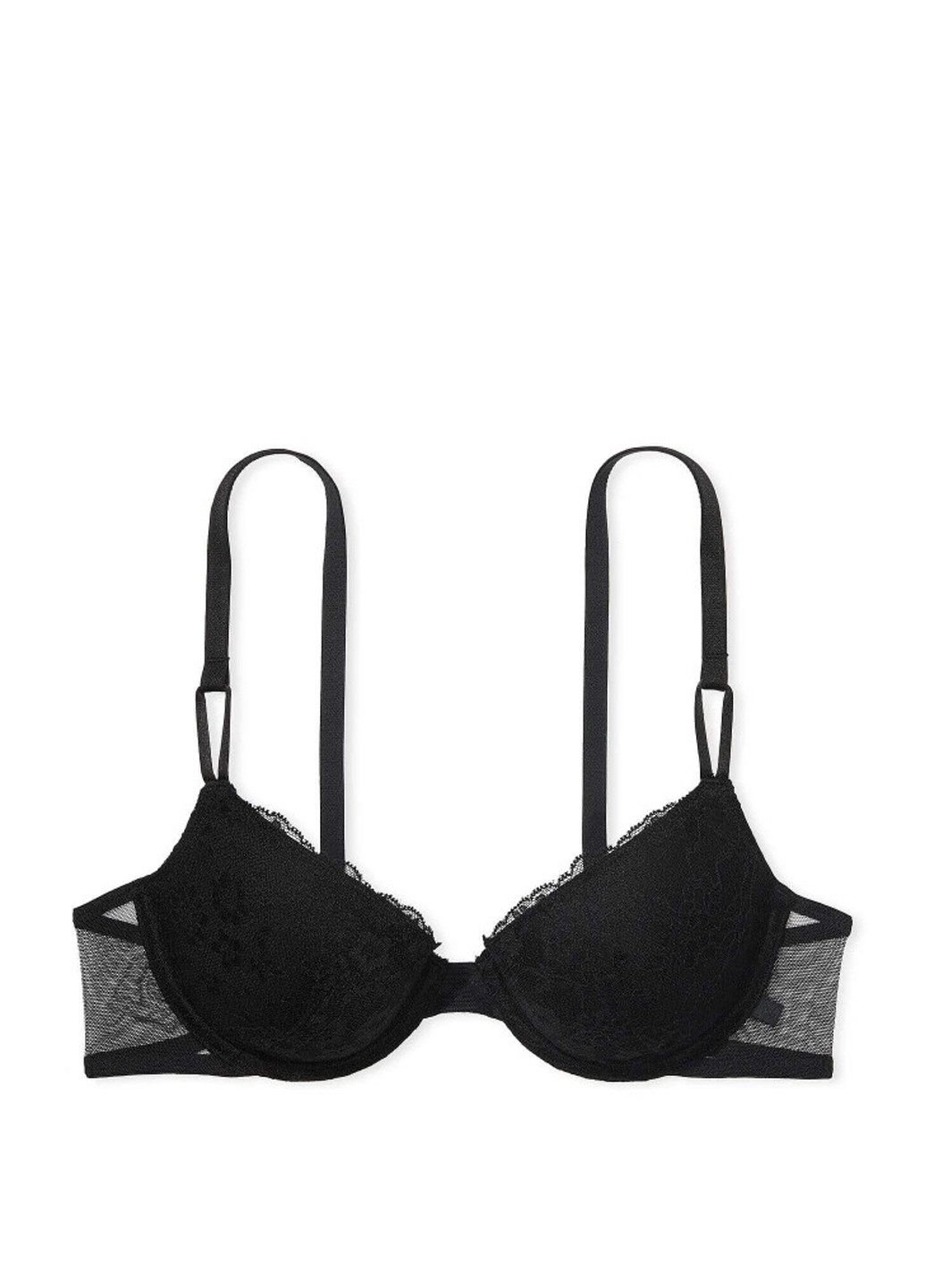 Чорний демісезонний комплект (бюстгальтер, трусики) Victoria's Secret