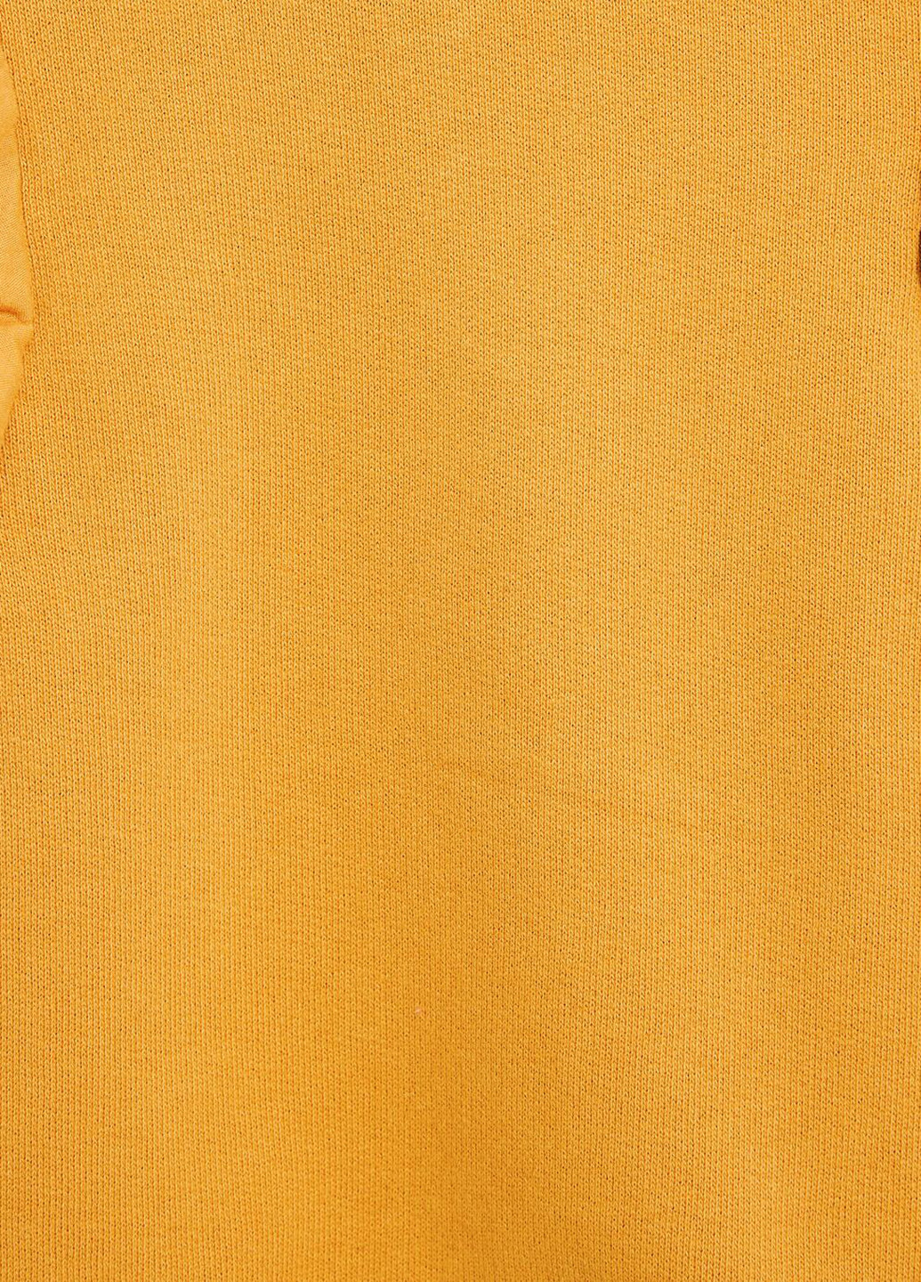 Zara свитшот однотонный горчичный кэжуал