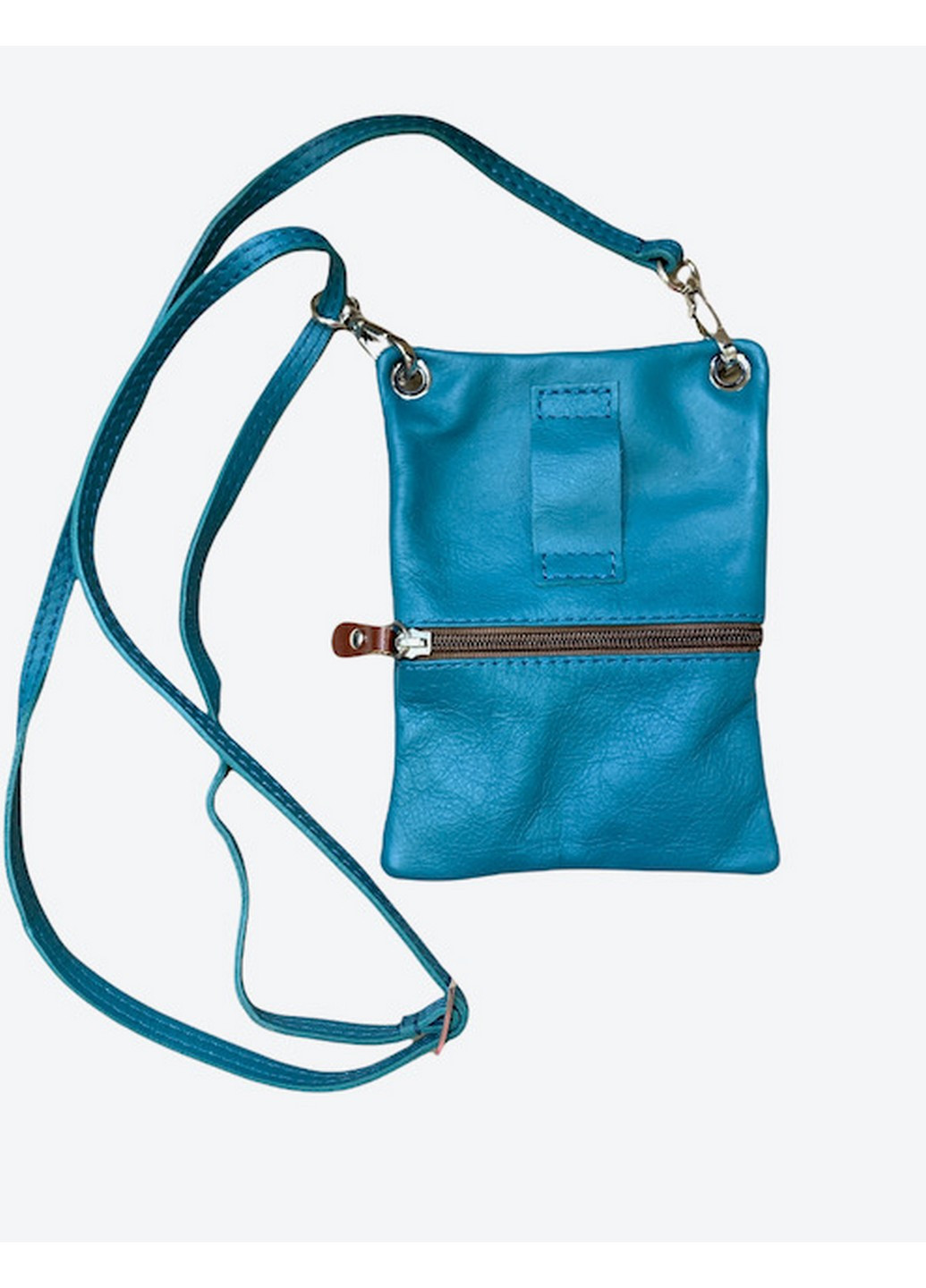 Сумка Italian Bags однотонная синяя кэжуал