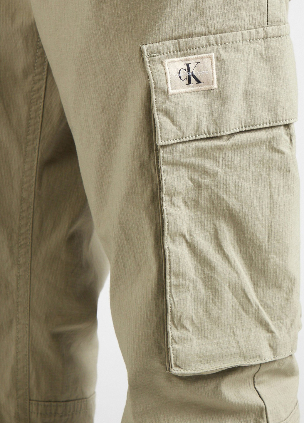 Светло-зеленые кэжуал демисезонные карго брюки Calvin Klein Jeans