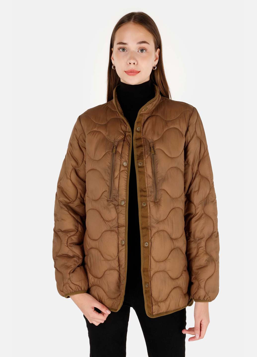 Коричнева демісезонна куртка куртка-лайнер Colin's