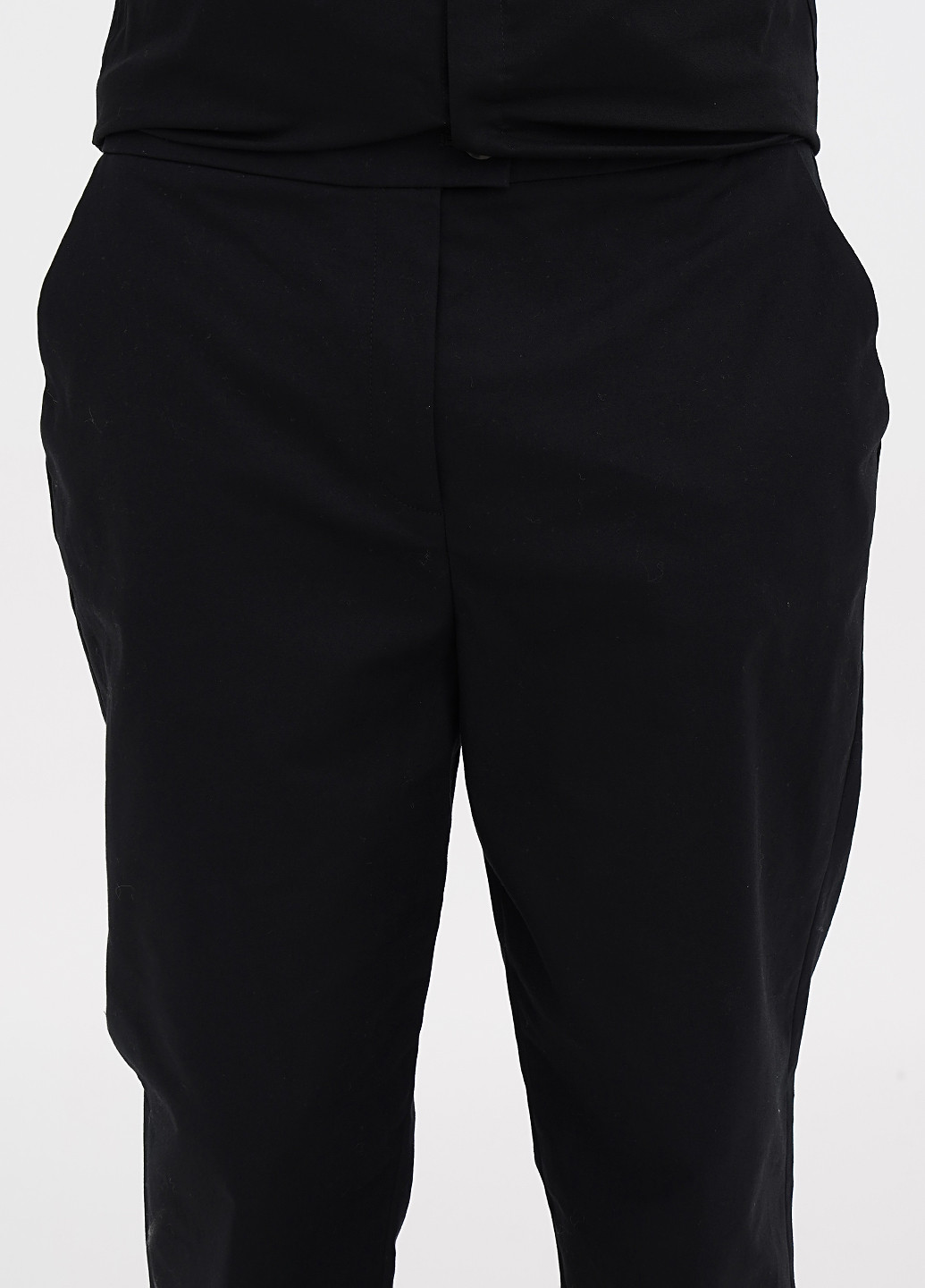 Черные кэжуал демисезонные прямые брюки Boden