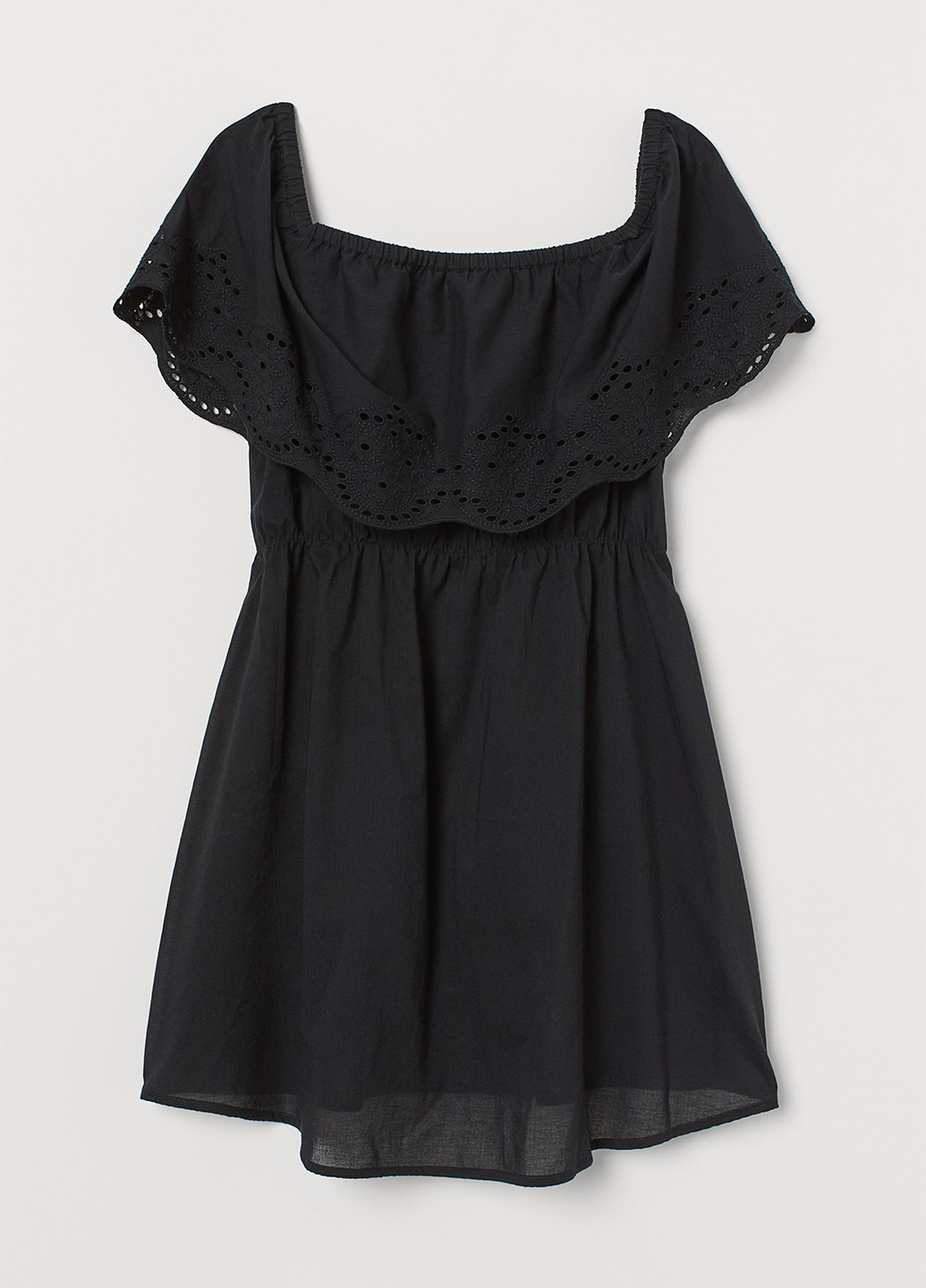 Черная летняя блузка для беременных H&M