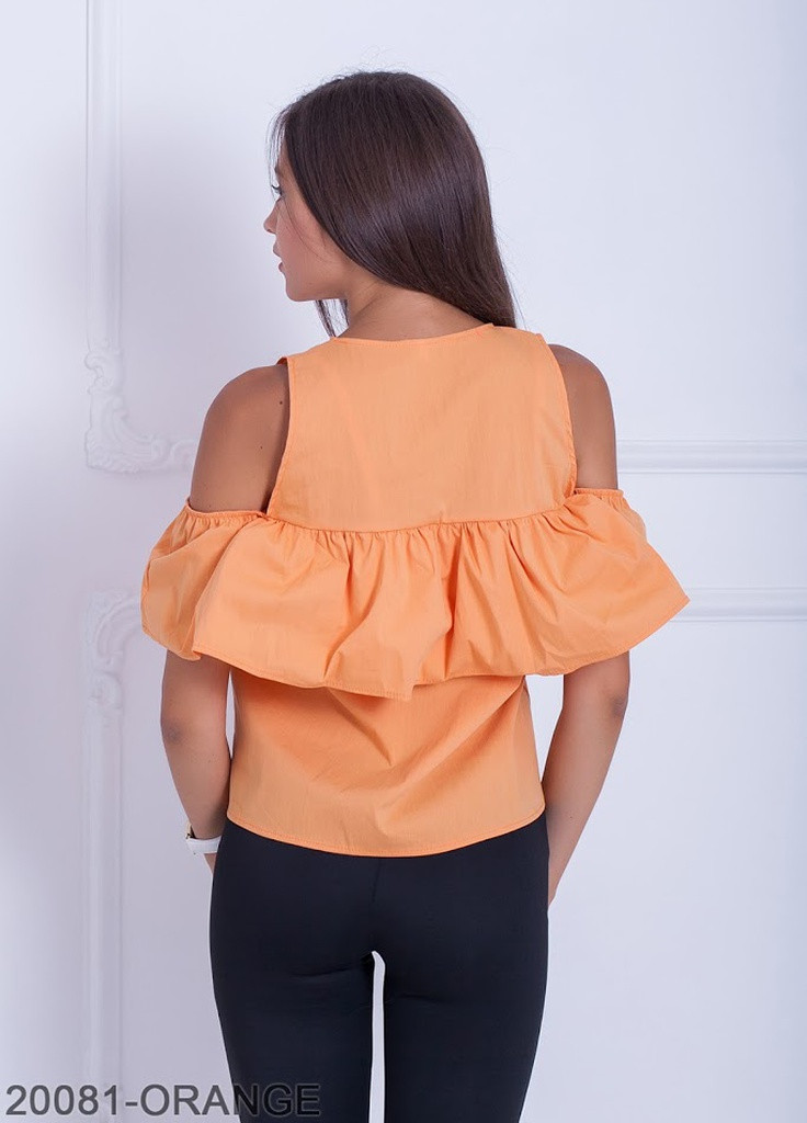 Помаранчева демісезонна жіноча блузка gabriella Podium