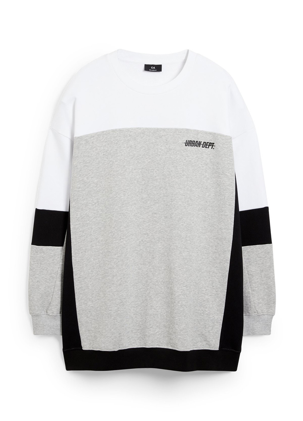 Комбинированный свитшот C&A меланж без декора (352939151)