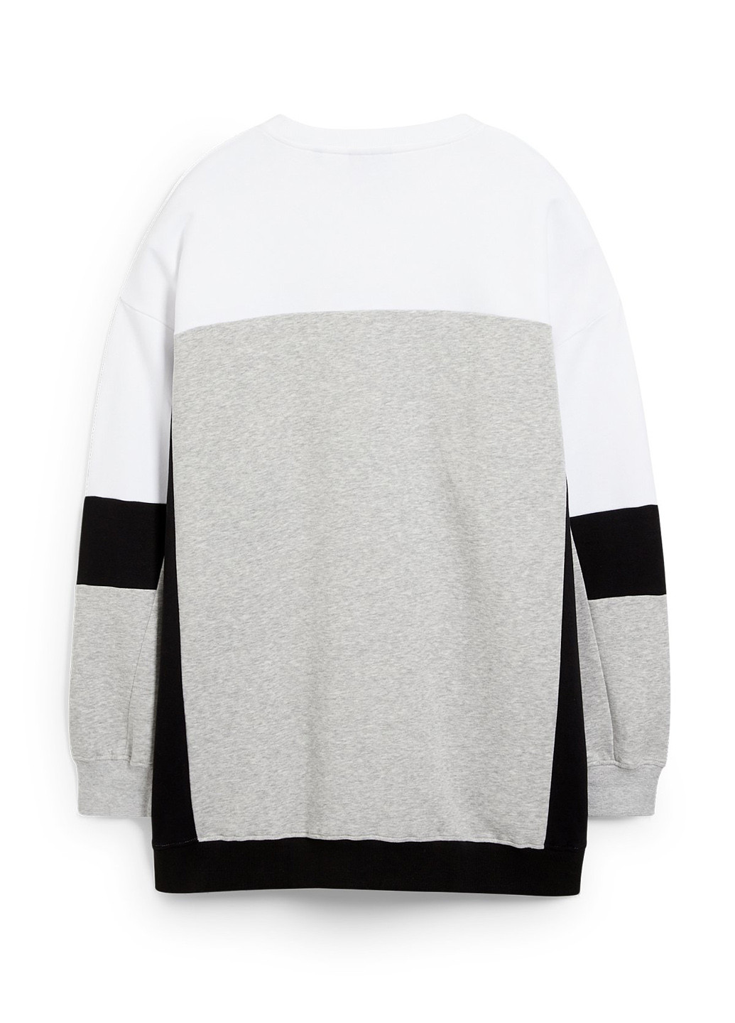 Комбинированный свитшот C&A меланж без декора (352939151)