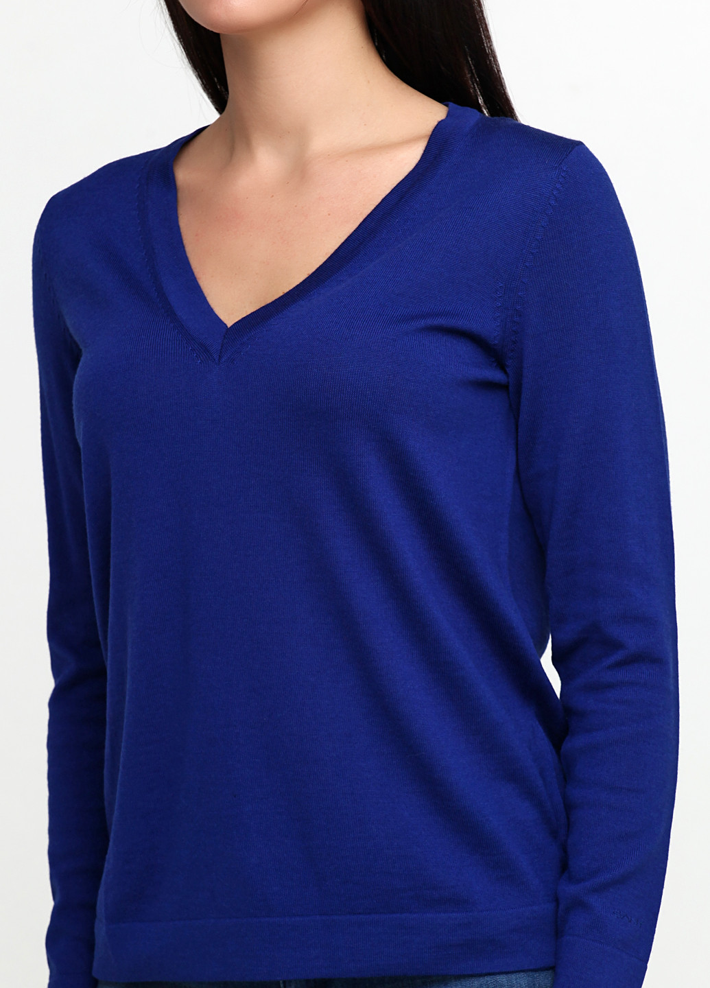 Синий демисезонный пуловер пуловер Gant