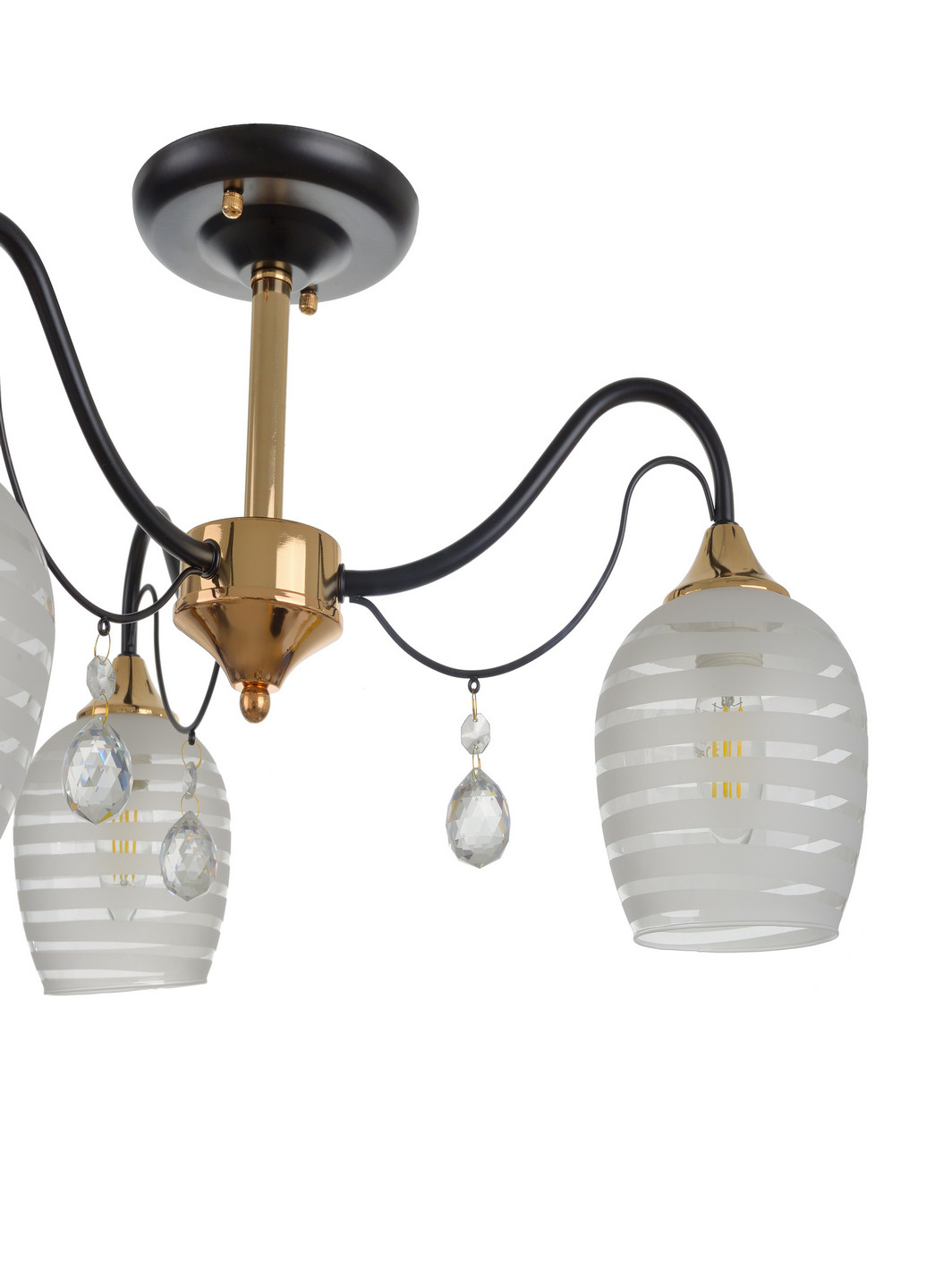 Люстра LK-676S/3 E27 BK+FG Brille (193196157)