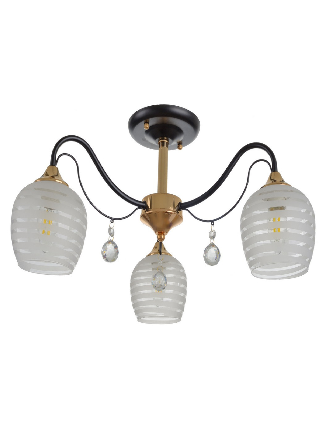 Люстра LK-676S/3 E27 BK+FG Brille (193196157)