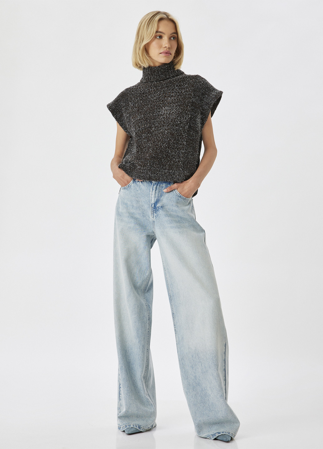 Темно-сірий демісезонний светр KOTON