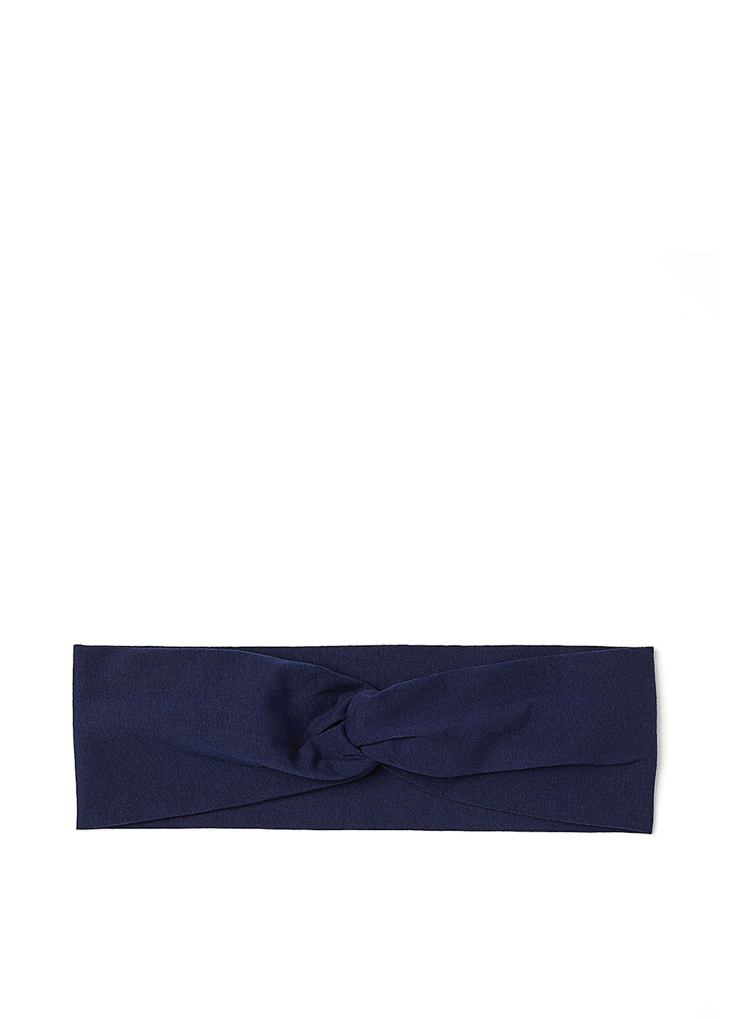 Повязка H&M однотонная тёмно-синяя хлопок, трикотаж
