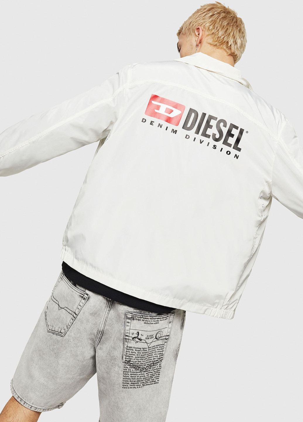 Біла демісезонна куртка Diesel