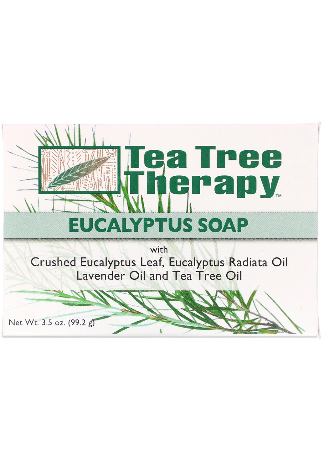 Отшелушивающее кусковое мыло на растительной основе «Эвкалиптовое», 99,2 г Tea Tree Therapy
