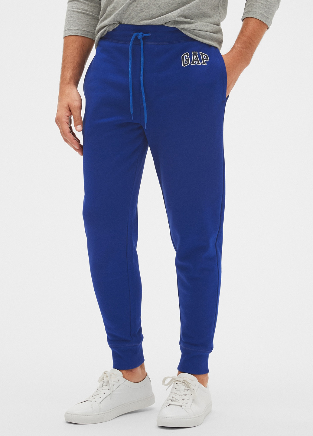 Синие спортивные демисезонные джоггеры брюки Gap
