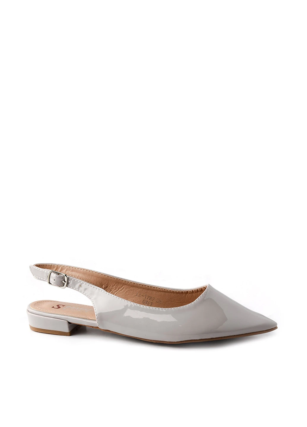 Lucky Shoes Туфли слингбеки серый з искусственная кожа, — демисезон (159253377)