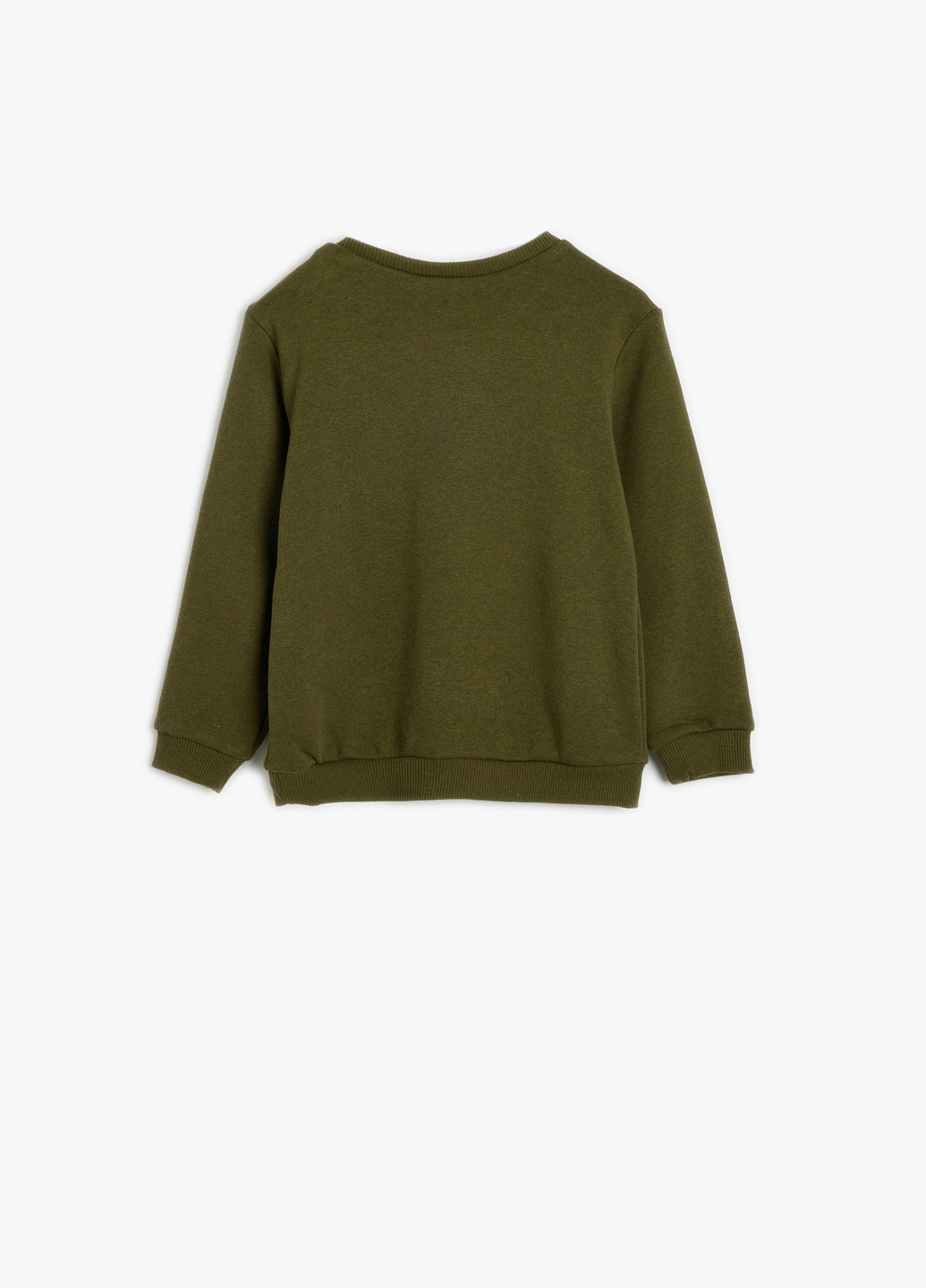 KOTON свитшот динозавр хаки кэжуал хлопок, полиэстер