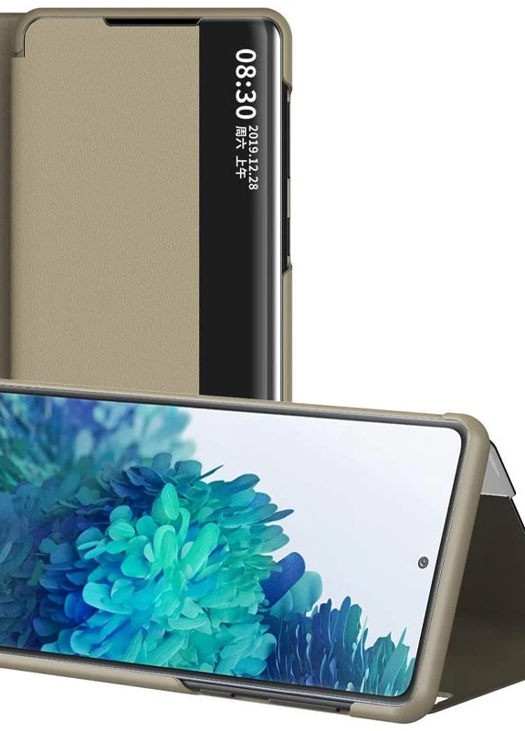 Чохол-книжка Smart View Cover для Xiaomi Redmi Note 10 / Note 10s Золотий (is_00000043655_1) Epik (237834829)