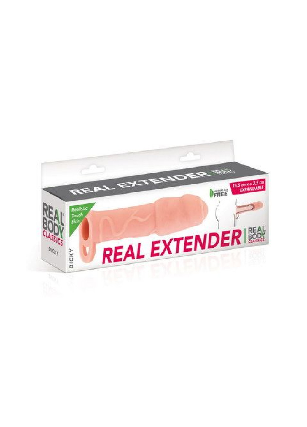 Насадка на член - Real Extender DICKY с закрытой головкой и кольцом для  мошонки Real Body розовый ‣ Цена 739 грн ‣ Купить в интернет-магазине Каста  ‣ Киев, Одесса, Харьков ‣ Доставка по всей Украине!(#252313673)