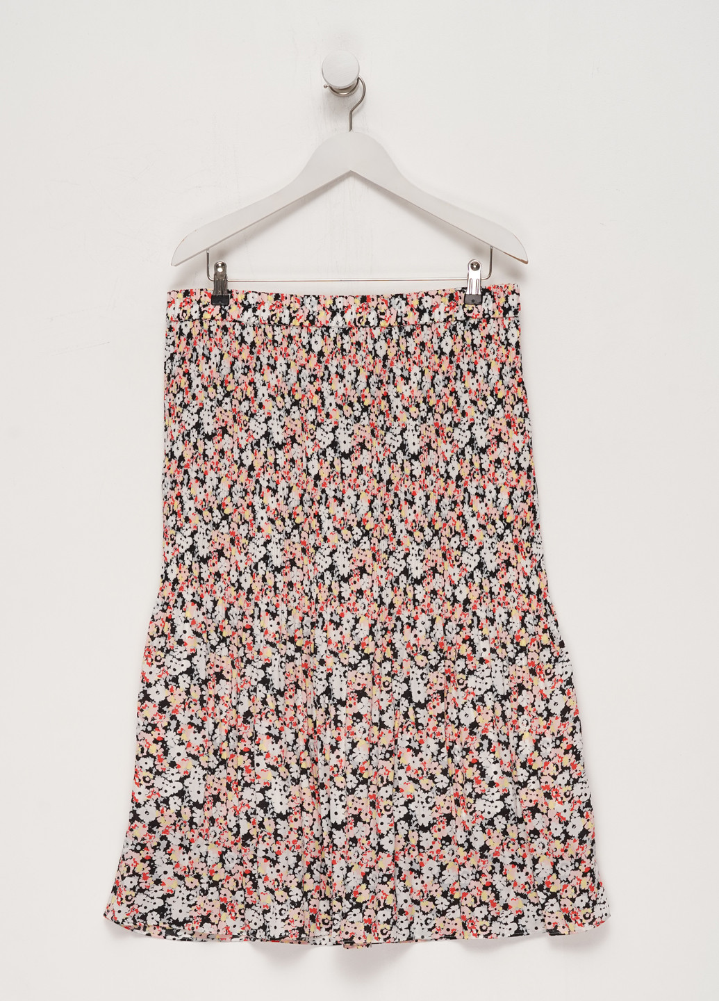 Разноцветная кэжуал цветочной расцветки юбка Marks & Spencer плиссе