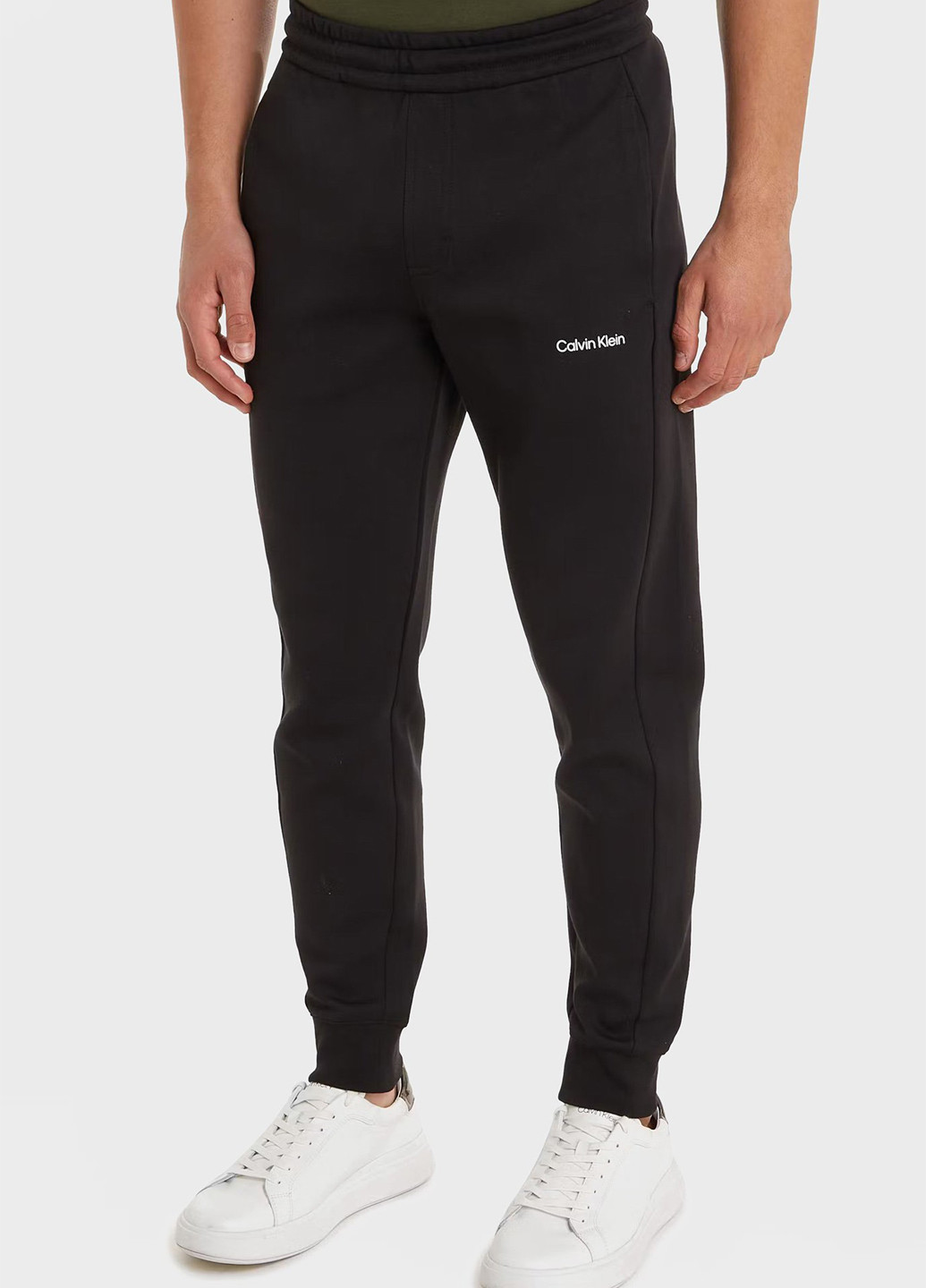 Черные спортивные, кэжуал демисезонные джоггеры брюки Calvin Klein