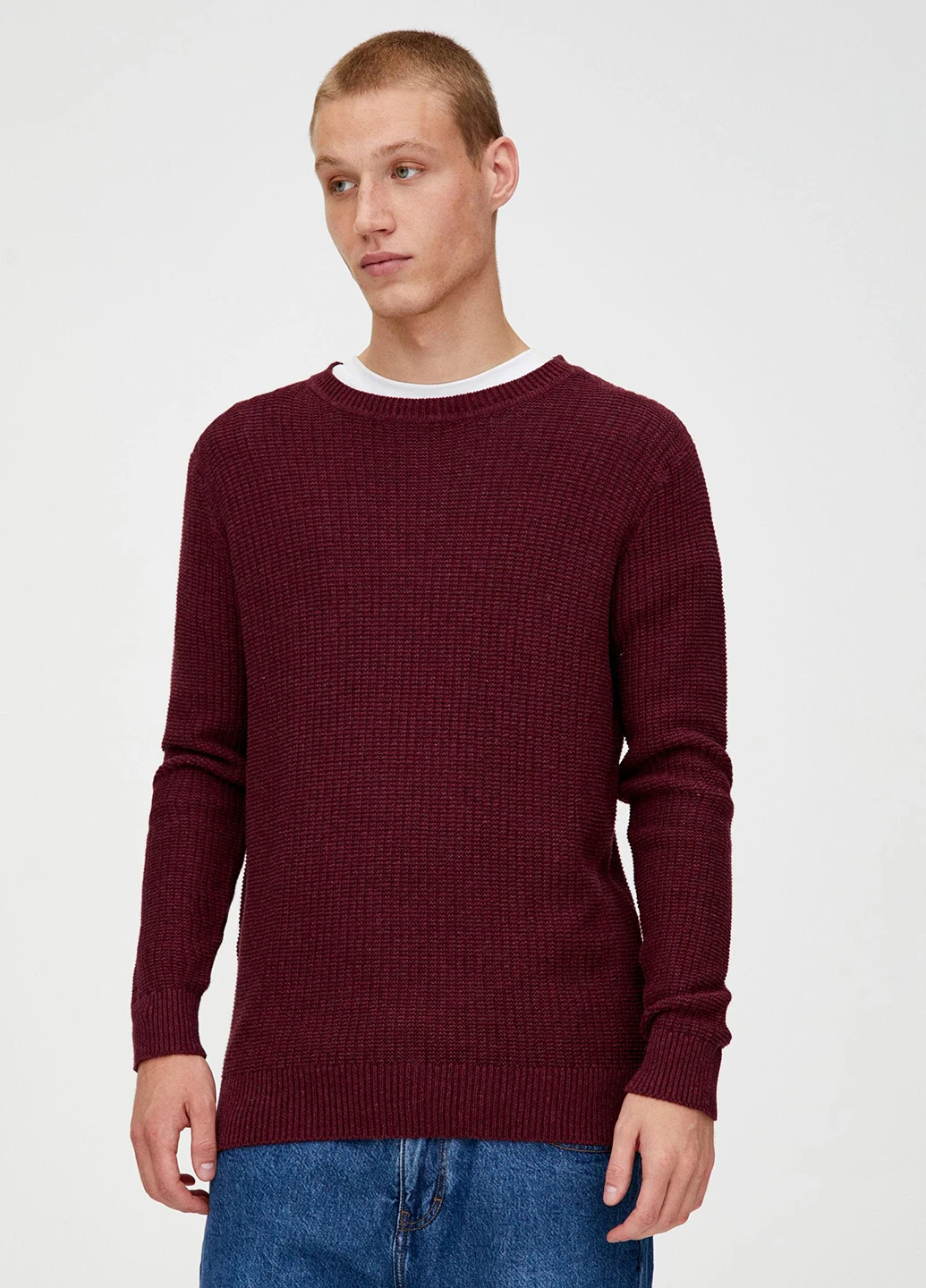 Темно-бордовий демісезонний джемпер джемпер Pull & Bear