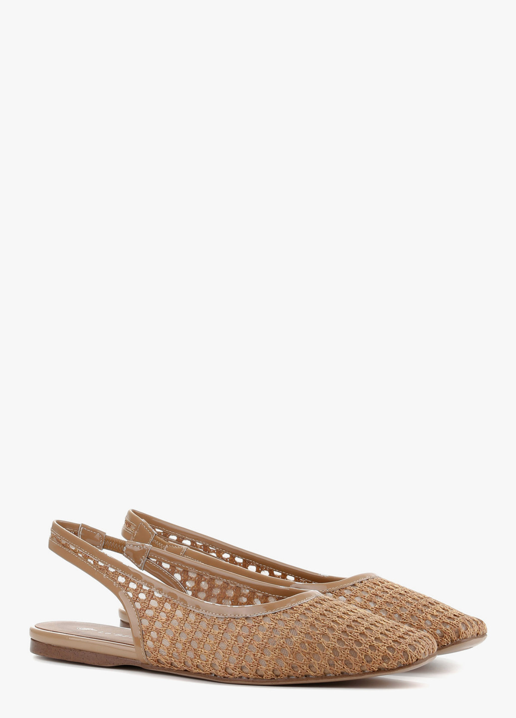 Le'BERDES Туфлі слінгбекі бежевий з текстиль, натуральна шкіра, україна — літо (370483491)