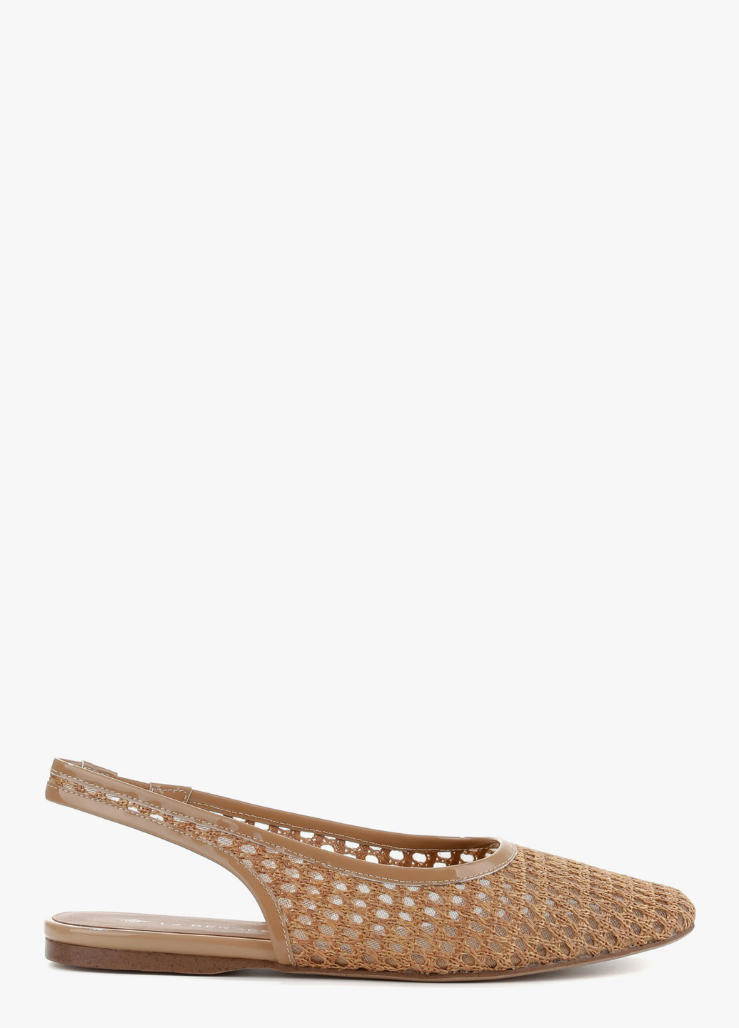 Le'BERDES Туфлі слінгбекі бежевий з текстиль, натуральна шкіра, україна — літо (370483491)