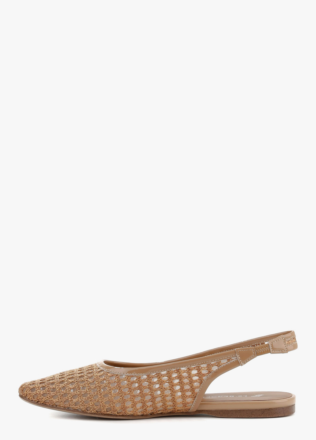 Le'BERDES Туфлі слінгбекі бежевий з текстиль, натуральна шкіра, україна — літо (370483491)