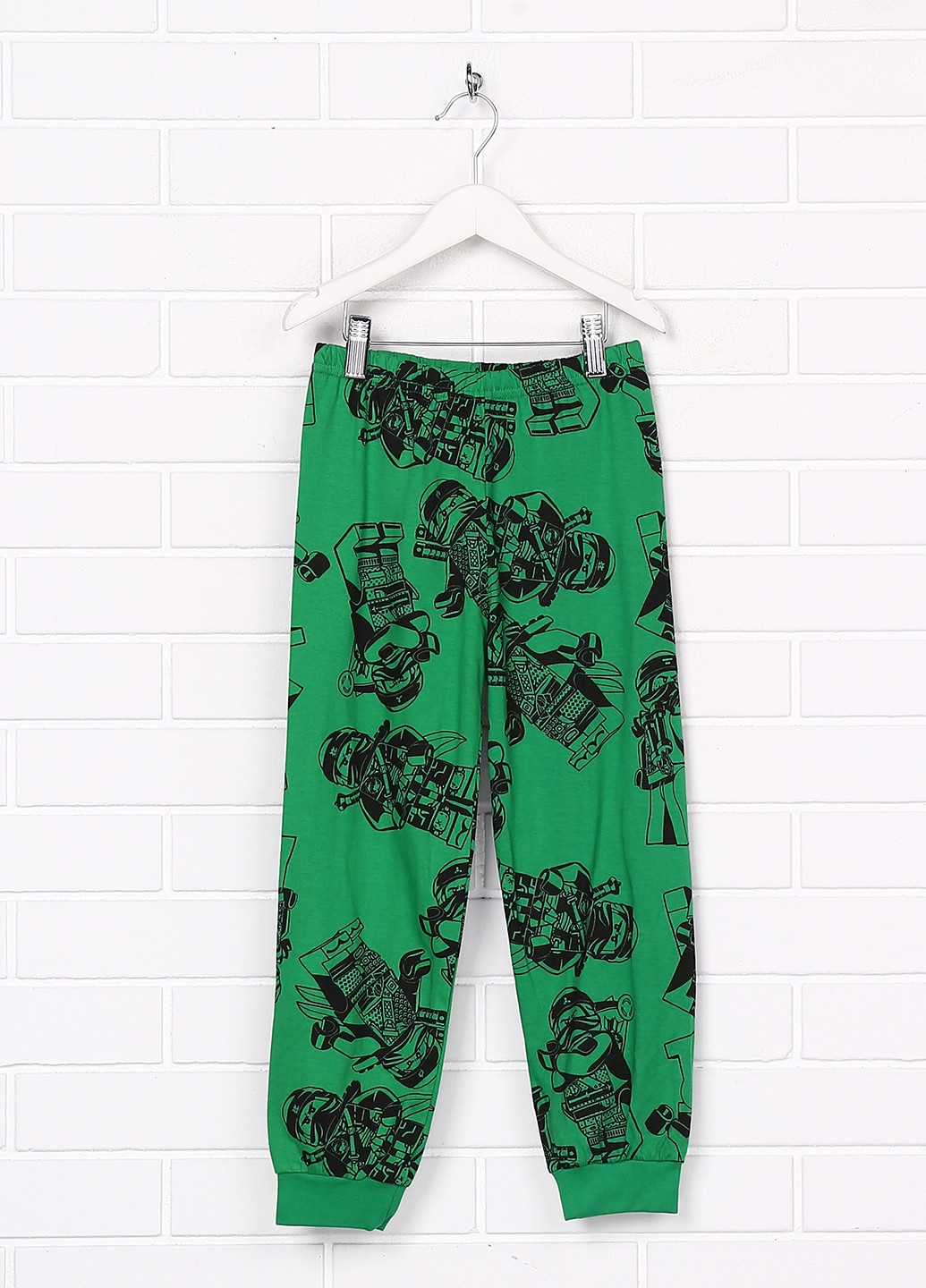 Зеленые домашние демисезонные брюки прямые Primark