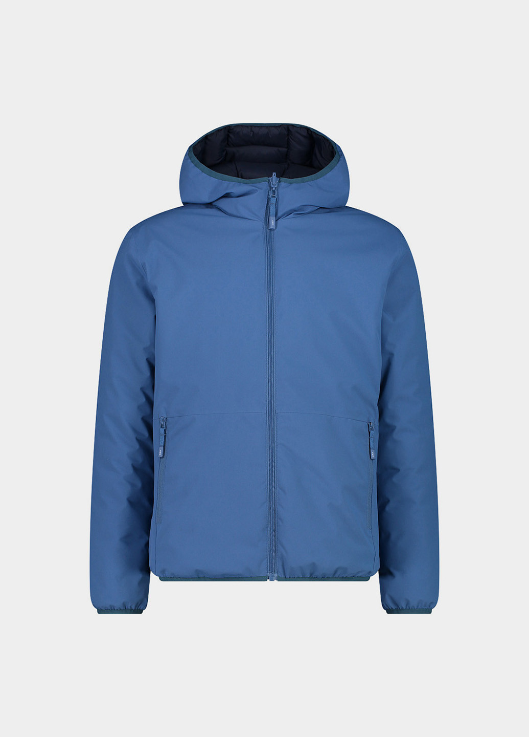 Голубая зимняя куртка CMP REVERSE JACKET FIX HOOD TWILL