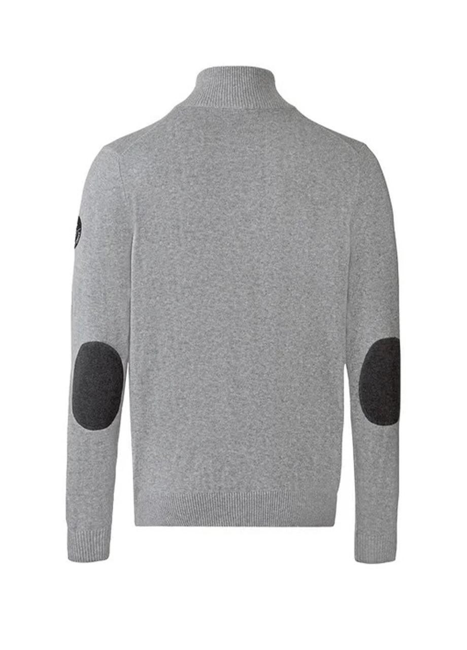 Серый демисезонный мужской свитер с высоким горлом Livergy