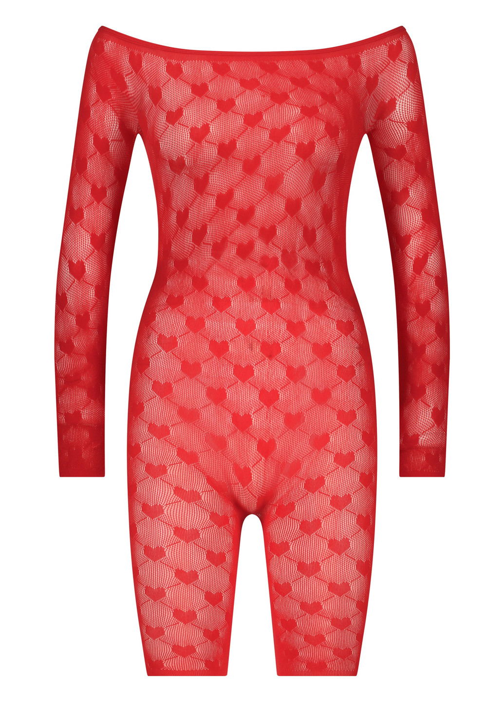Комбінезон Hunkemoller сердечка червоний відвертий поліамід