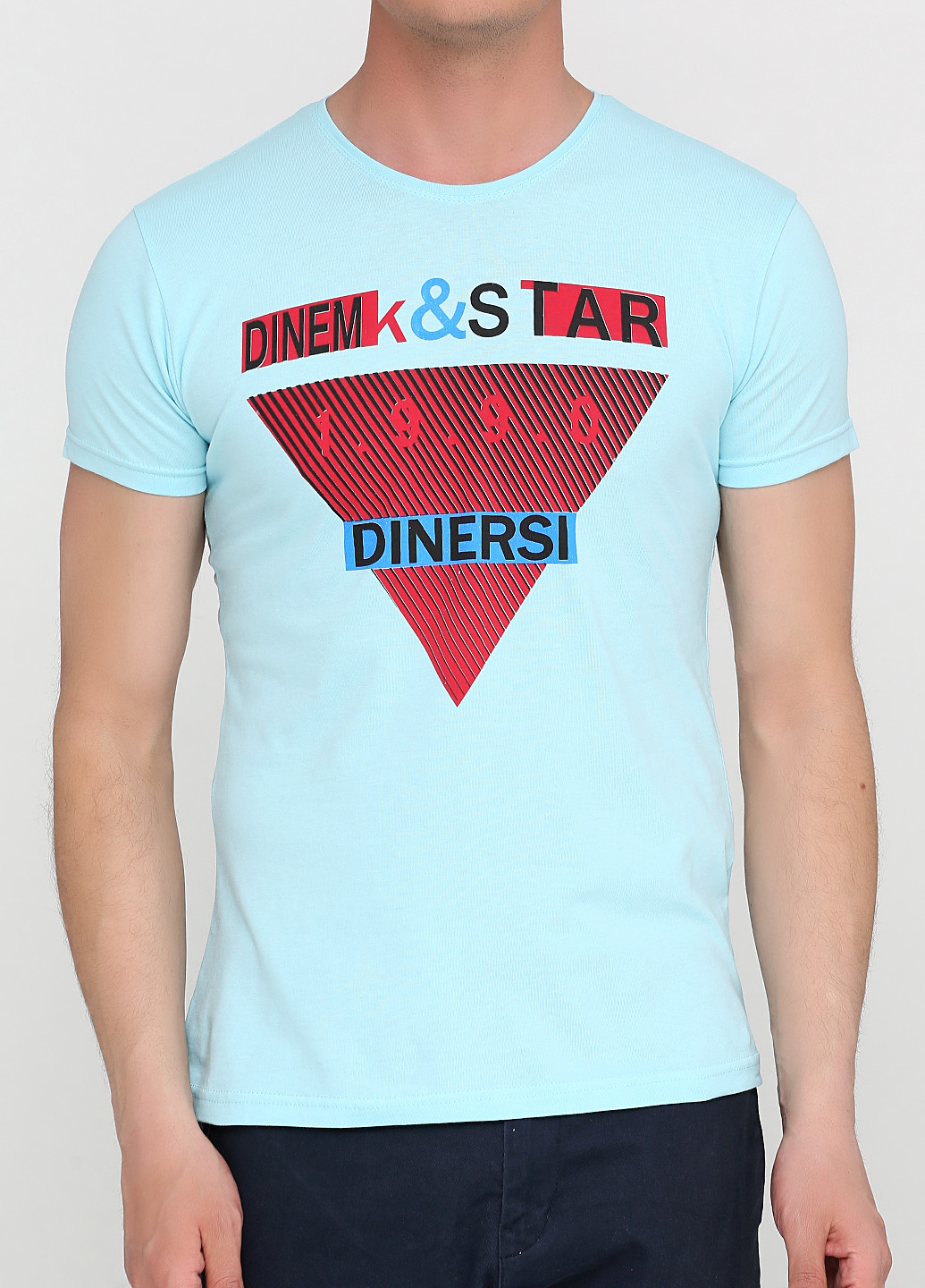 Світло-блакитна футболка Dinersi