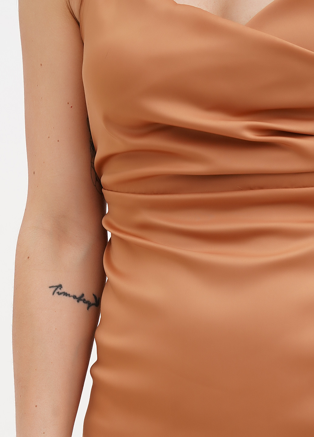 Бронзова коктейльна, святковий сукня з відкритою спиною Vicolo однотонна