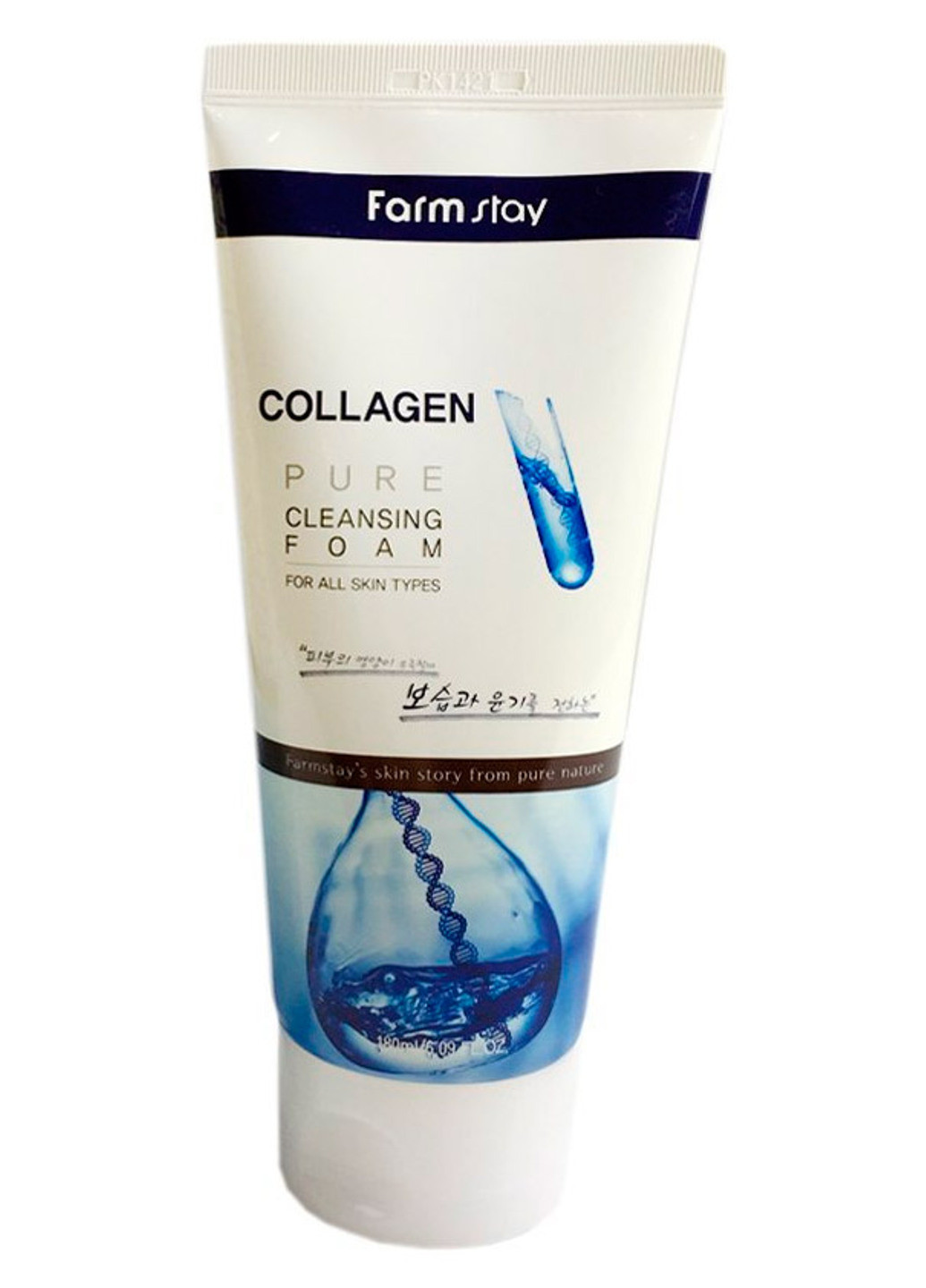 Пенка очищающая с коллагеном Collagen Pure Cleansing Foam, 180 мл FarmStay (202415536)