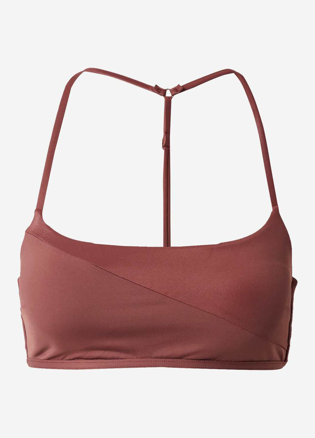 Коричневый летний купальник (лиф, трусики) раздельный, топ Calvin Klein