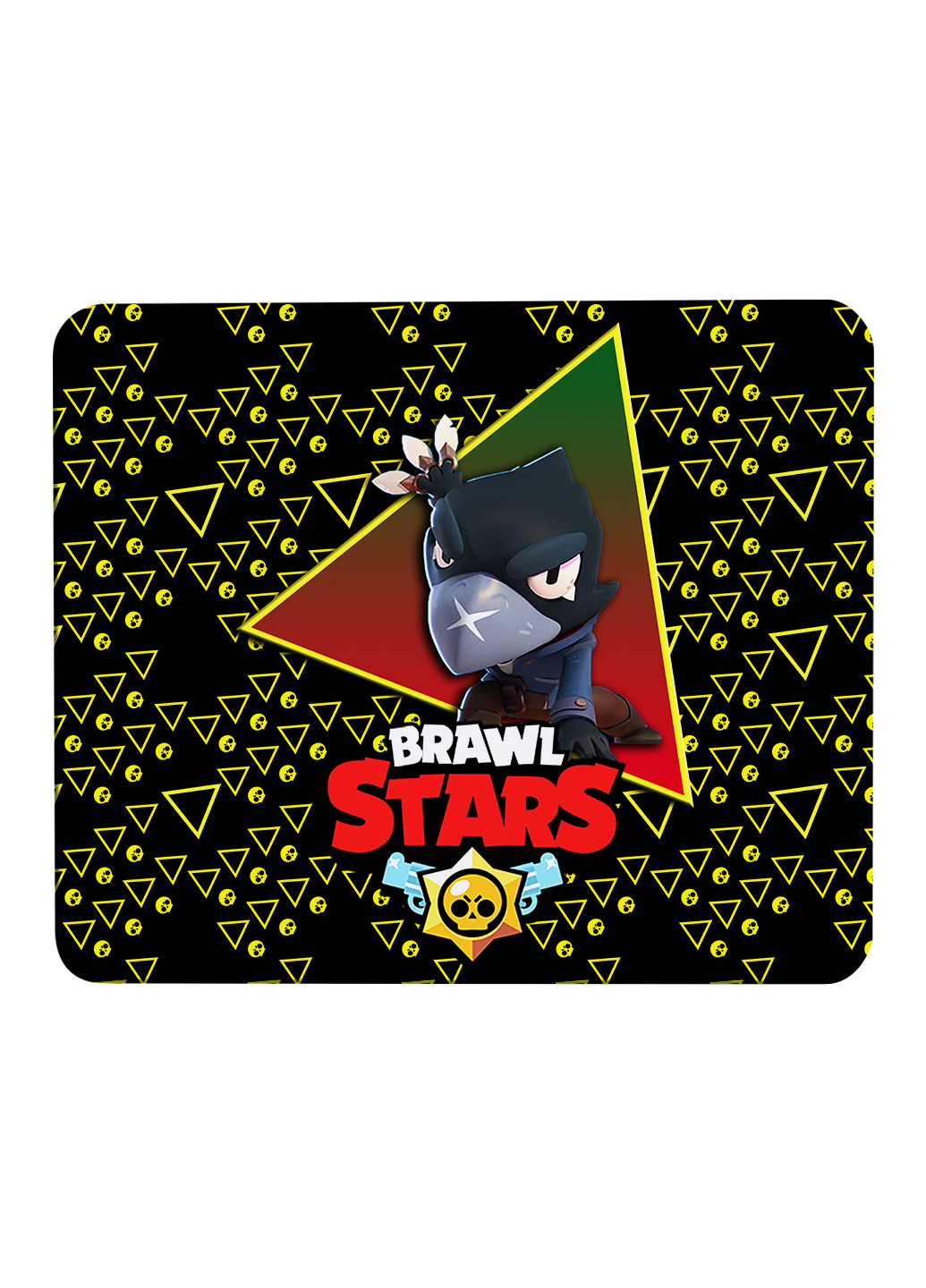 Килимок для мишки Ворон Бравл Старс (Crow Brawl Stars) (25108-1025) 29х21 см MobiPrint (224437284)