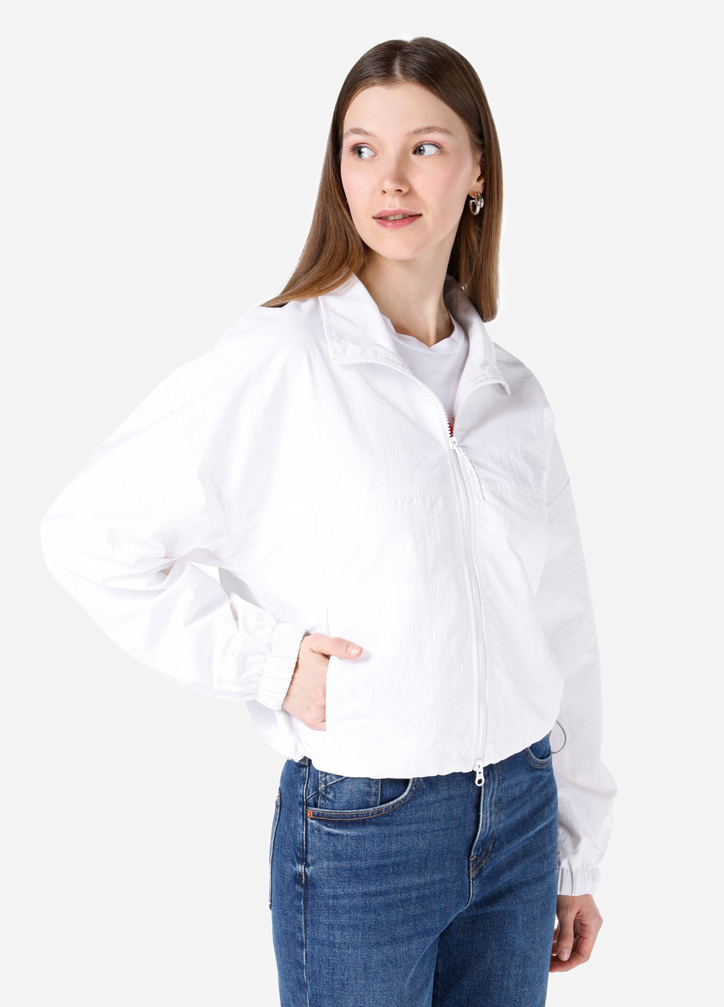 Белая демисезонная куртка Colin's