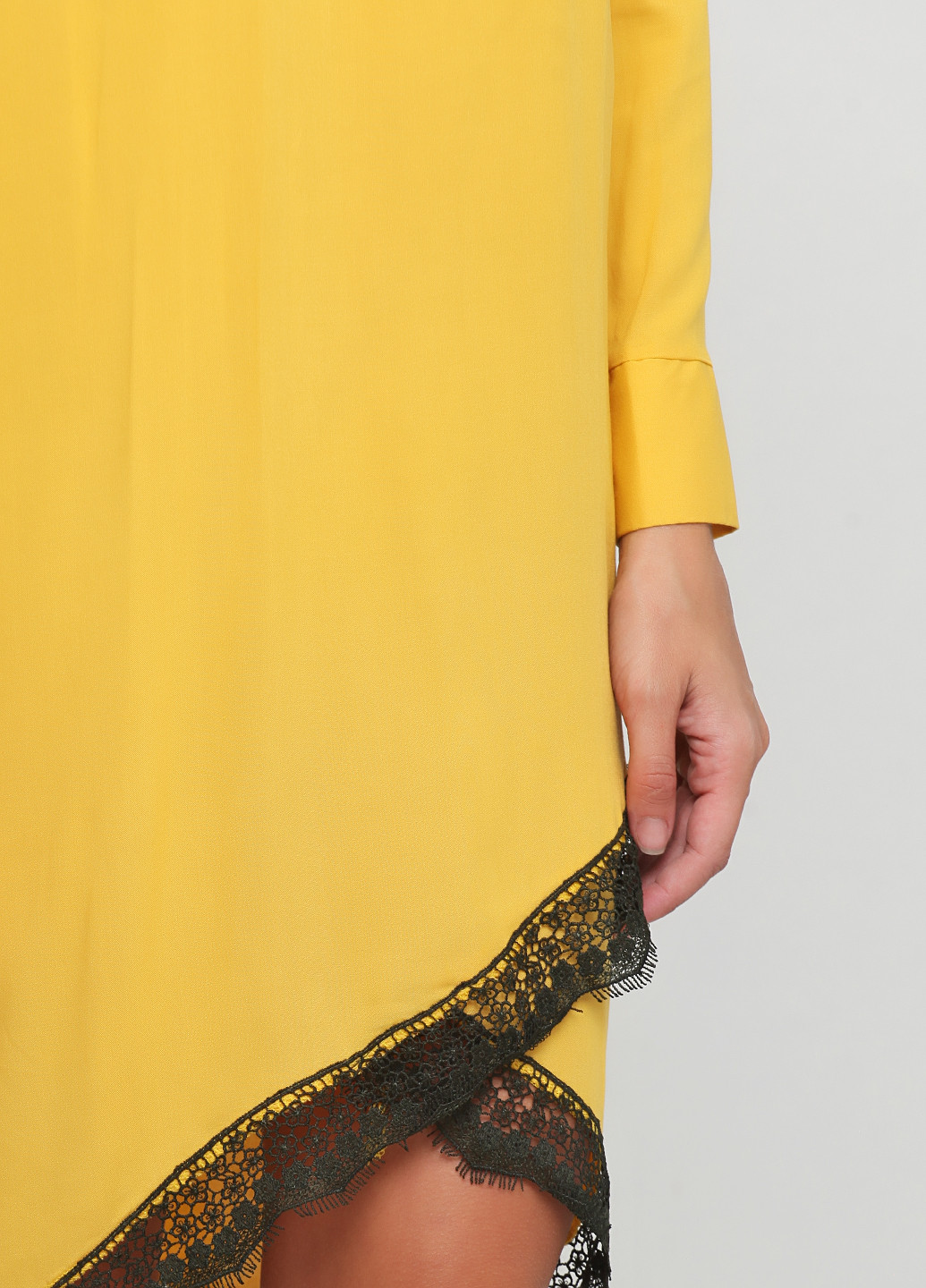 Желтое кэжуал платье Khaleesi однотонное