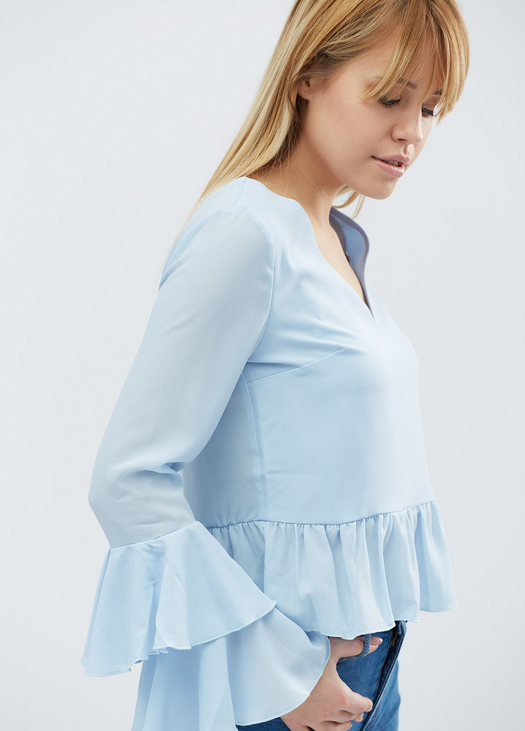 Блакитна блуза Carica
